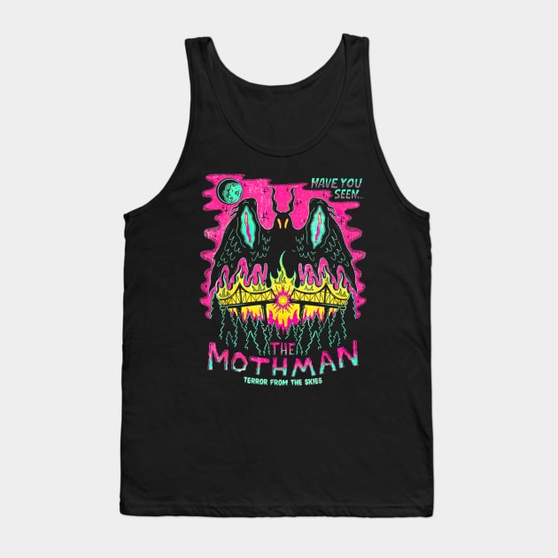 Mothman in Halloween Tank Top by glaucomaegford